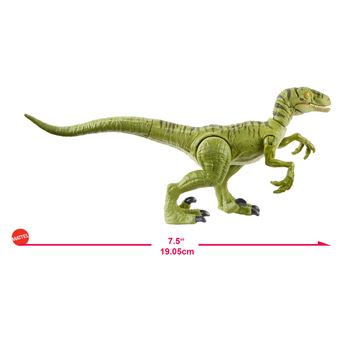 Figurine Jurassic World Attaque sauvage Vélociraptor Vert