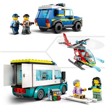 LEGO® City 60371 Le QG des véhicules d’urgence