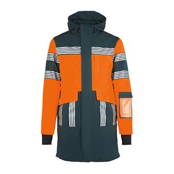 Parka d’hiver réfléchissante Urban Circus UCRR 1 Taille S Orange et Vert