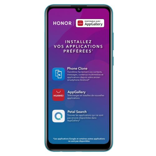 Smartphone Honor 9A 64 Go Double SIM Bleu fantôme