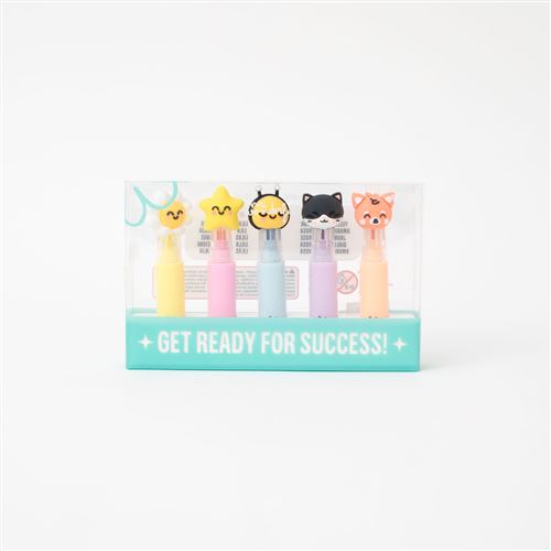 Coffret 5 surligneurs Mr Wonderful Live in color