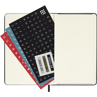 Agenda civil semainier Moleskine Horizontal Format de poche Noir