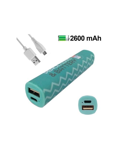 Batterie Externe Mr. Wonderful Peace Et Love Powerbank 2600 Mah