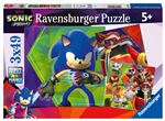 Pack 3 puzzles x 49 pièces Ravensburger Les aventures de Sonic Prime