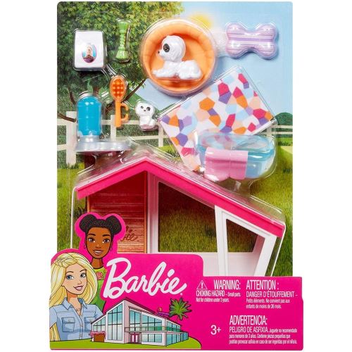 Barbie Mobilier pour poupée coffret Babyfoot avec figurine chien, a