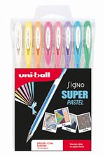 Etui 8 stylos Uni Ball Pastel 0,7 mm