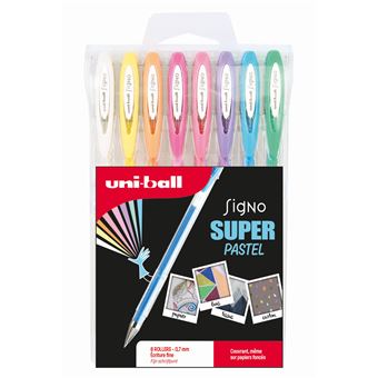 Etui 8 stylos Uni Ball Pastel 0,7 mm