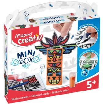 Maped Creativ MINI BOX Kit sables colorés, 8 pièces