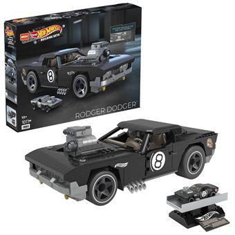 Jeu de construction Mega Construx Hot Wheels Rodger Dodger Noir