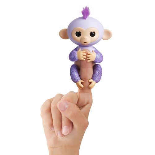Fingerlings ouistiti violet bébé singe interactif de 12cm
