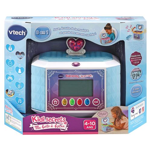 Boîte À Bijoux VTech KidiSecrets 80-529965 – Coffre-Fort Secret 8 En 1 Avec Code