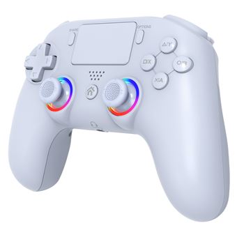 Manette sans fil Subsonic pour PS4 et PC Blanc