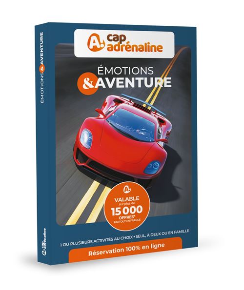 Coffret cadeau Cap Adrénaline Emotions Aventure