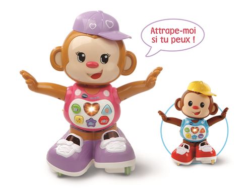 Titi Ouistiti rose - petit singe interactif