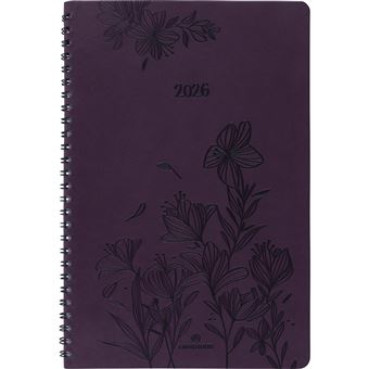 Agenda civil semainier Oberthur Collection Wire'o Primrose 25 2026 Violet - 1