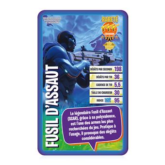 Jeu de cartes Top Trumps Fortnite Guide non officiel et indépendant