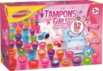 Kit créatif avec 52 tampons Joustra Thème filles Auto encres