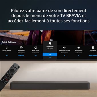 Barre de son Dolby Atmos® 3.1.(2) canaux Sony HT-S2000 Noir