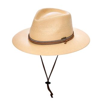 Chapeau Panama Stetson Homme Paille – Taille L/XL, Beige, Occasion