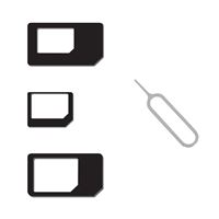 Tiroir Carte Single Nano SIM pour Apple iPhone 11 (A2221), Piece de Remplacement Original, Blanc