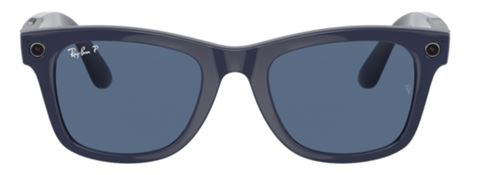Lunettes de soleil Ray-Ban Stories Wayfarer Large Bleu polarisé