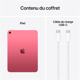 Apple iPad 11" A16 256 Go Rose Wifi 2025