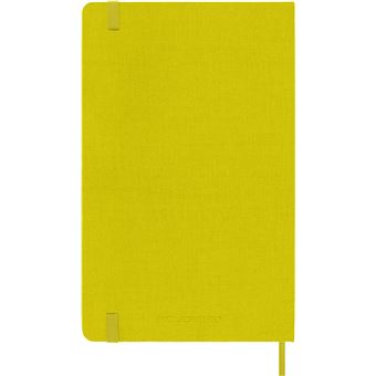 Carnet grand format Moleskine rigide ligné Soie Jaune paille