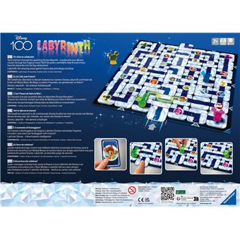 Jeu classique Ravensburger Labyrinthe Disney 100ème anniversaire