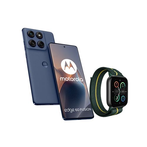 Pack Smartphone Motorola Edge 60 Fusion 6 67 5G Double SIM Pantone Slipstream + Montre connectée Motorola Moto Watch Fit - vue 2