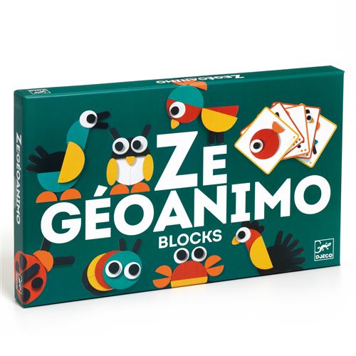 Djeco Jeu de construction : Ze G&eacute;oanimo