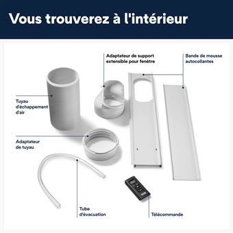 De'Longhi Pinguino PAC EM82 - Climatiseur - mobile - 2.6 EER - blanc