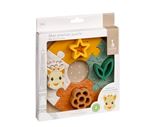Mon 1er puzzle de Sophie la girafe, le jouet ideal pour l''eveil de bebe avec 4 pieces puzzle et 4 formes en caoutchouc naturel.