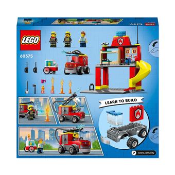 Lego 60320 City Fire La Caserne Des Pompiers, Set avec Garage, Jouet Camion  et Hélicoptère pour les Enfants dès 6 ans - Comparer avec