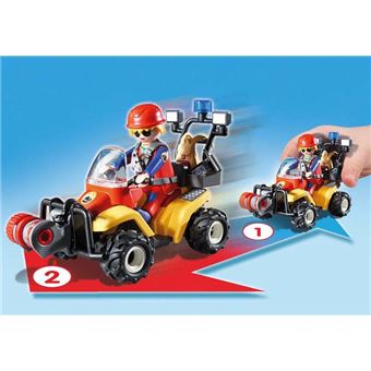 Playmobil Action 9130 Secouriste des montagnes avec quad