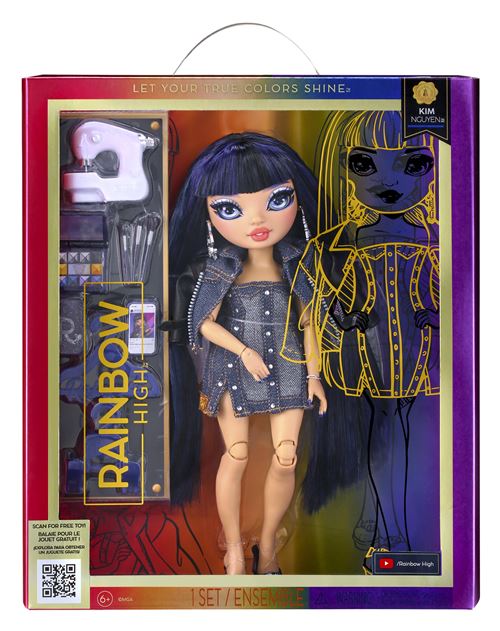 Poupée Rainbow High S23 Fashion Doll NG Kim Nguyen Bleu