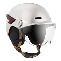 Casque vélo et trottinette avec LED Casr Glow Crème M