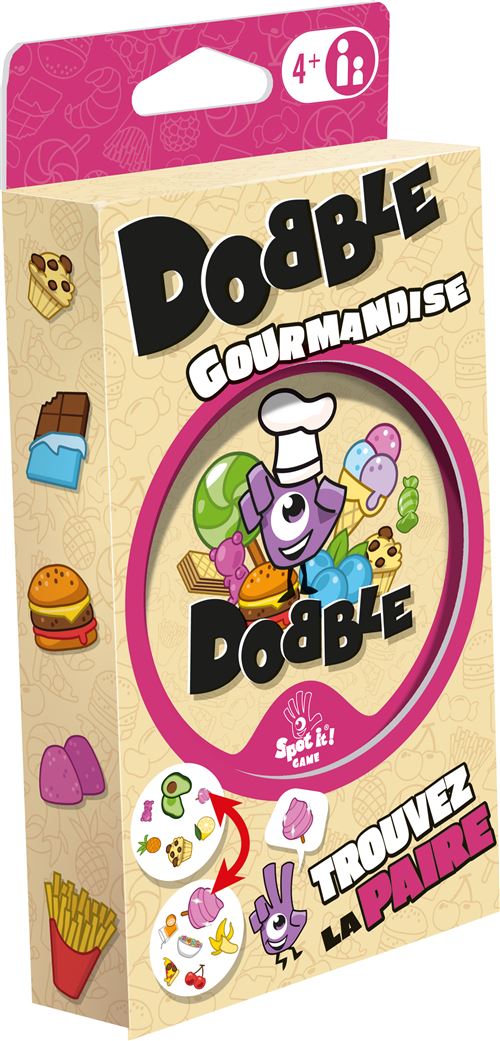 Jeu de cartes Asmodee Dobble Gourmandise - Asmodee