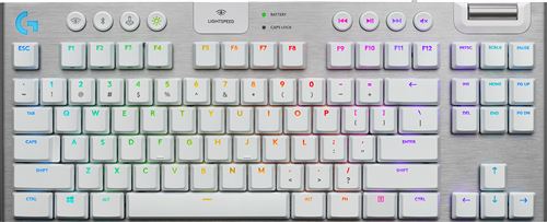 Clavier Gaming mécanique sans fil Lightspeed Logitech G915 RVB Blanc