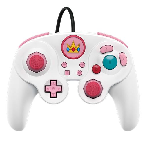 Manette Nintendo Switch filaire PDP Smash Pad Pro Peach Edition État correct - N/A reconditionné disponible sur Fnac