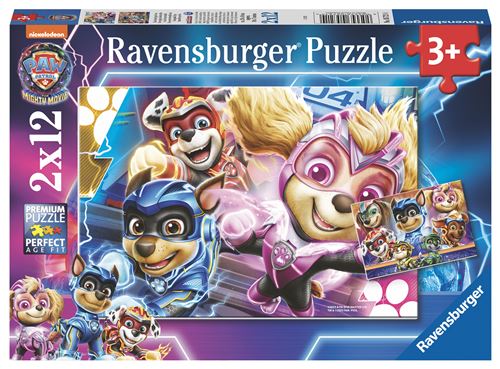 Puzzles 2 x 12 pièces : Une équipe indestructible Pat'Patrouille Paw Patrol Ravensburger France - vue 2