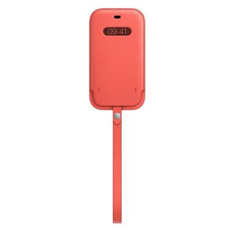 Apple Sleeve with MagSafe Beschermhoes voor mobiele telefoon - leer - roze citrus - voor iPhone 12, 12 Pro - Fnac.be - Hoesje voor mobiele telefoon