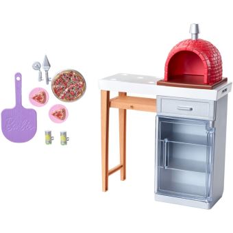Playset Barbie Mobilier four à pizza