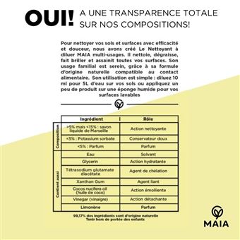 Nettoyant multi-usages Maia Bergamote et Romarin