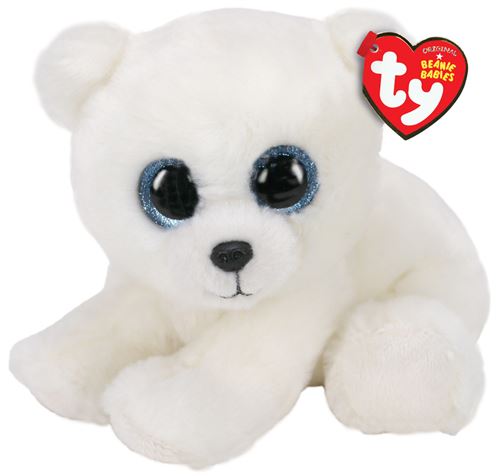 Peluche Ty Beanie Boo s Ari l Ours polaire 15 cm Peluche Achat prix fnac