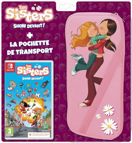 Pack Les Sisters: Show devant! Code in a box Nintendo Switch + Housse de transport
