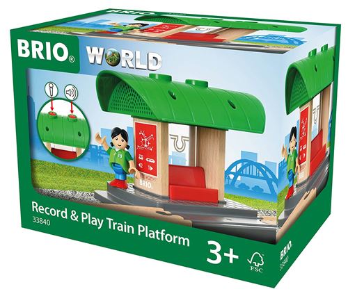 Playset Gare à enregistreur vocal Brio World