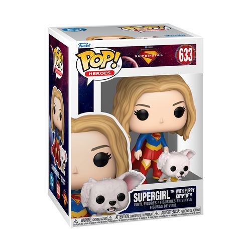 Supergirl 2026 Figurine POP! Heroes Supergirl avec Puppy Krypto 9 cm - vue 2