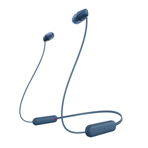 Ecouteurs Intra-Auriculaire Tour De Cou Sans Fil Bluetooth Sony Wi-C100 Bleu