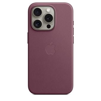 Coque en tissage fin avec MagSafe pour iPhone 15 Pro Mûre