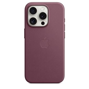 Coque en tissage fin avec MagSafe pour iPhone 15 Pro Mûre